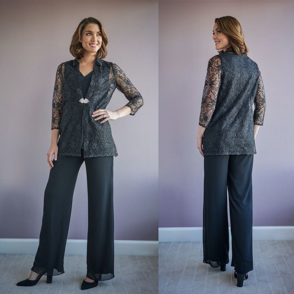 Jasmine 2020 Mother's Pants Suits Lace Chiffon 2 Pieces Formal Evening Gowns Custom Made Ankle-Length Mother of the Bride Suits
Jasmine 2020 Mother's Pants Suits Lace Chiffon 2 Pieces Formal Evening Gowns Custom Made Ankle-Length Mother of the Bride Suits
