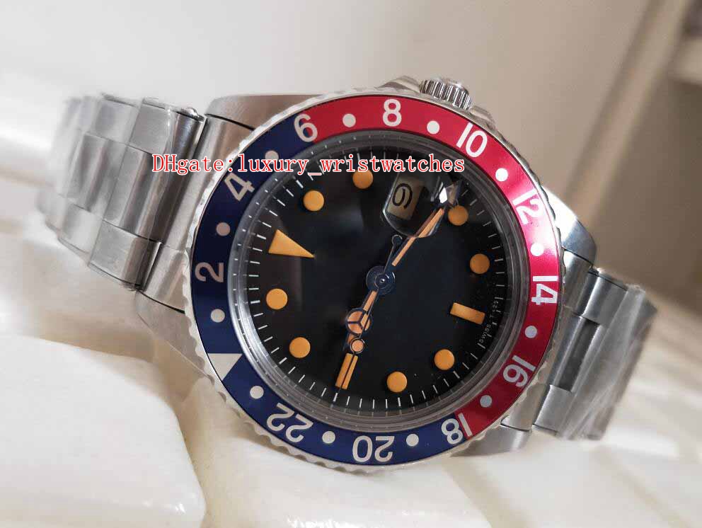 Topselling BPF Wristwatches 40mm 1960 Vintage Retro 1675 Red blue PCG Chapter Ring Gilt 2813 Movement Mechanical Automatic Mens Watches, No box papers
Topselling BPF Wristwatches 40mm 1960 Vintage Retro 1675 Red blue PCG Chapter Ring Gilt 2813 Movement Mechanical Automatic Mens Watches, No box papers