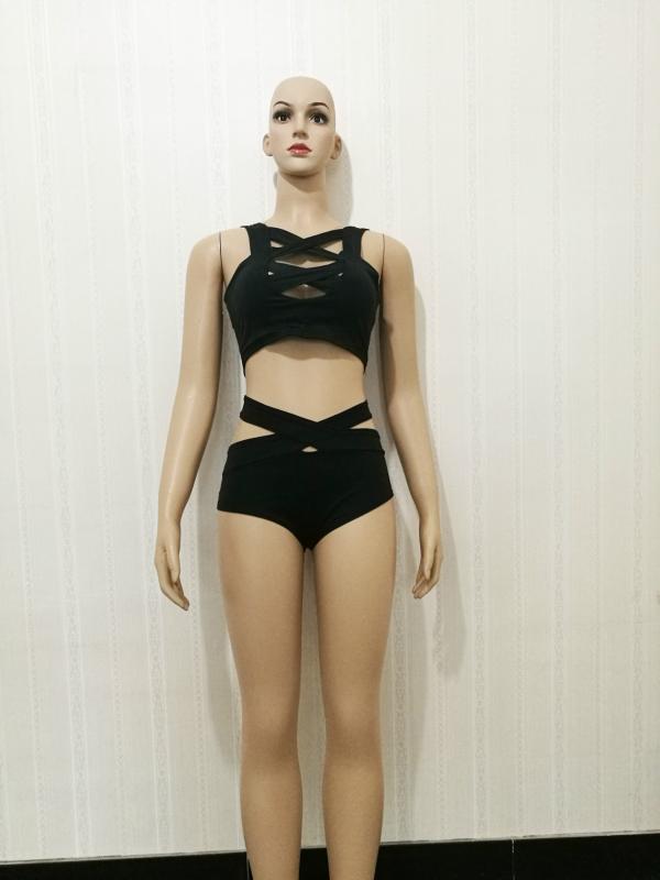 2019 New Sexy Bikini Sets Solid Swimsuit Push Up High Waist Bikini Swimwear Swimsuit Bathing Suit Women Swim Wear1