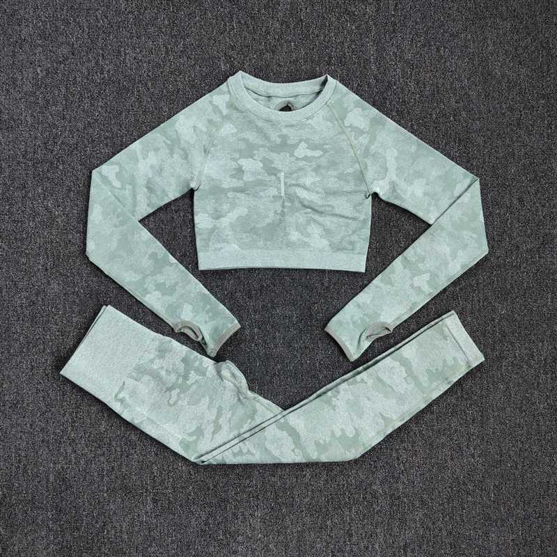 Yoga Set Women Seamless Fitness Clothing Yoga Sport Long sleeves Tops Camouflage Gym Leggings Pants Suit Workout Sportswear, Purplepants
Yoga Set Women Seamless Fitness Clothing Yoga Sport Long sleeves Tops Camouflage Gym Leggings Pants Suit Workout Sportswear, Purplepants