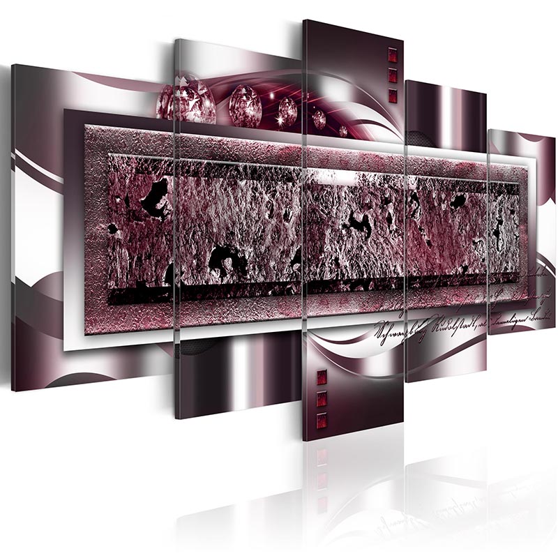 Hotel Painting Modern Picture Wall Art Canvas Painting Abstract Metal Effect Post for Living Room Office Decoration No Frame