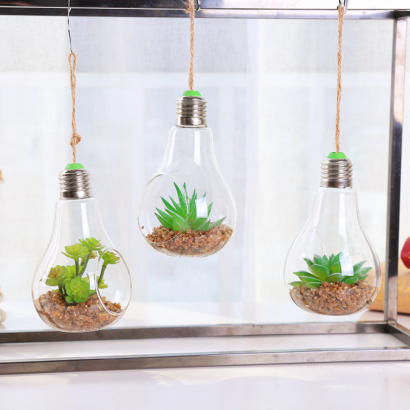 Hanging Glass Vase Bulb Shape Succulent Plant Pot Modern Decorative Vase Home Wedding Decoration, Yellow
Hanging Glass Vase Bulb Shape Succulent Plant Pot Modern Decorative Vase Home Wedding Decoration, Yellow