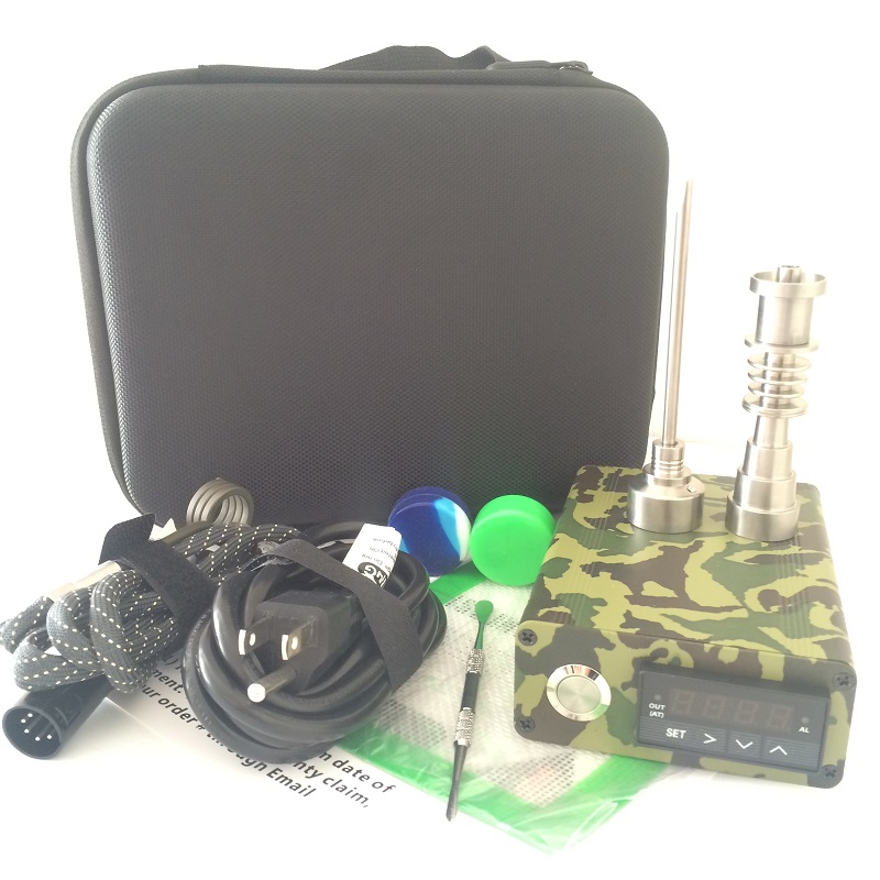 2019 portable Banger Quartz E Nail Electric Dab Nail Box Kit ENail Carb Cap 14 18 MM Male Temperature Controller Rig glass Bongs
2019 portable Banger Quartz E Nail Electric Dab Nail Box Kit ENail Carb Cap 14 18 MM Male Temperature Controller Rig glass Bongs