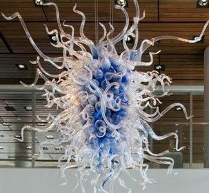 Lamps Creative Design Chandelier Light Fixtures Blue and Clear Color Hand Blown Glass Famous Home Art Decor Beautiful Chandeliers
Lamps Creative Design Chandelier Light Fixtures Blue and Clear Color Hand Blown Glass Famous Home Art Decor Beautiful Chandeliers