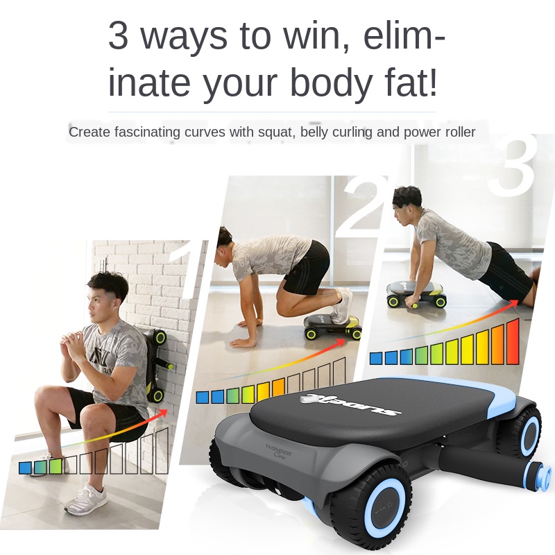 New Multi-functional Noise-free Four-wheeled Abdominal Wheel Ab Roller Used for Arm Waist Leg Exercise Gym Fitness Equipment, Beige
New Multi-functional Noise-free Four-wheeled Abdominal Wheel Ab Roller Used for Arm Waist Leg Exercise Gym Fitness Equipment, Beige