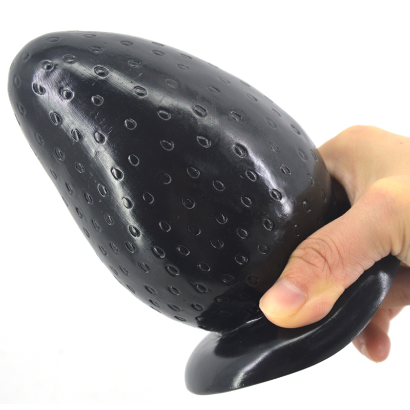 Anal Plug Strawberry Butt Plug Surface Rough With Suction Cup Anal Enlargement Man Women Sex Toys JOOI Sex Shop Y200421