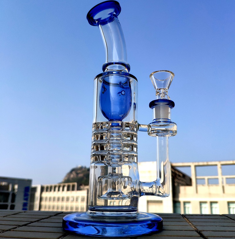 Newest Inverted Showerhead Glass Bong Torus Bongs Barrel Perc Water Pipe Ratchet Perc Dab Oil Rigs With 14mm Female Joint Bowl YQ02
Newest Inverted Showerhead Glass Bong Torus Bongs Barrel Perc Water Pipe Ratchet Perc Dab Oil Rigs With 14mm Female Joint Bowl YQ02