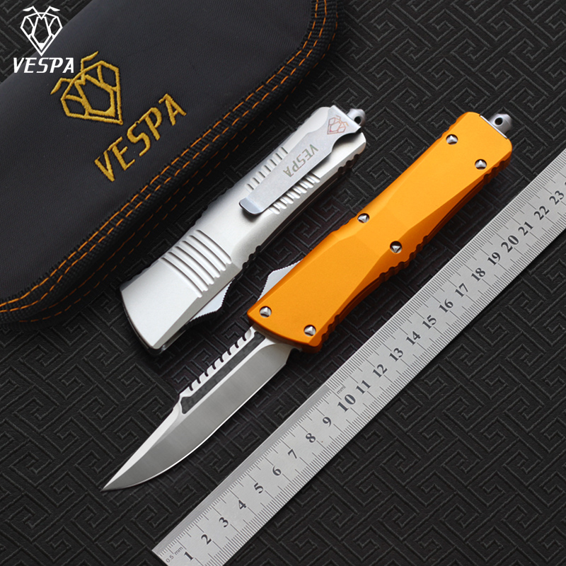 VESPA D2 satin blade(S/E) knife Handle:Aluminum,Outdoor camping survival knives EDC tools
VESPA D2 satin blade(S/E) knife Handle:Aluminum,Outdoor camping survival knives EDC tools