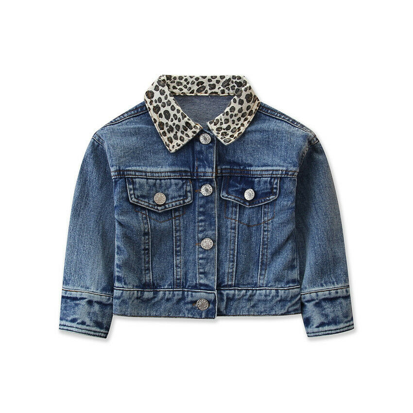 Fashion Kids Children Girls Long-Sleeved Denim Jackets Baby Denim Coat Outerwear, Blue
Fashion Kids Children Girls Long-Sleeved Denim Jackets Baby Denim Coat Outerwear, Blue