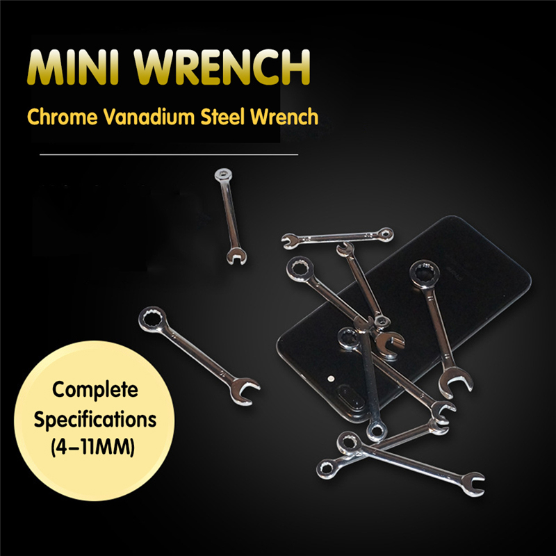 Hand Tools 10pcs/set 2 in1 Ratchet Combination Wrench Set for Bicycle Motorcycle Car Repair Ring Spanner Socket Wrenches