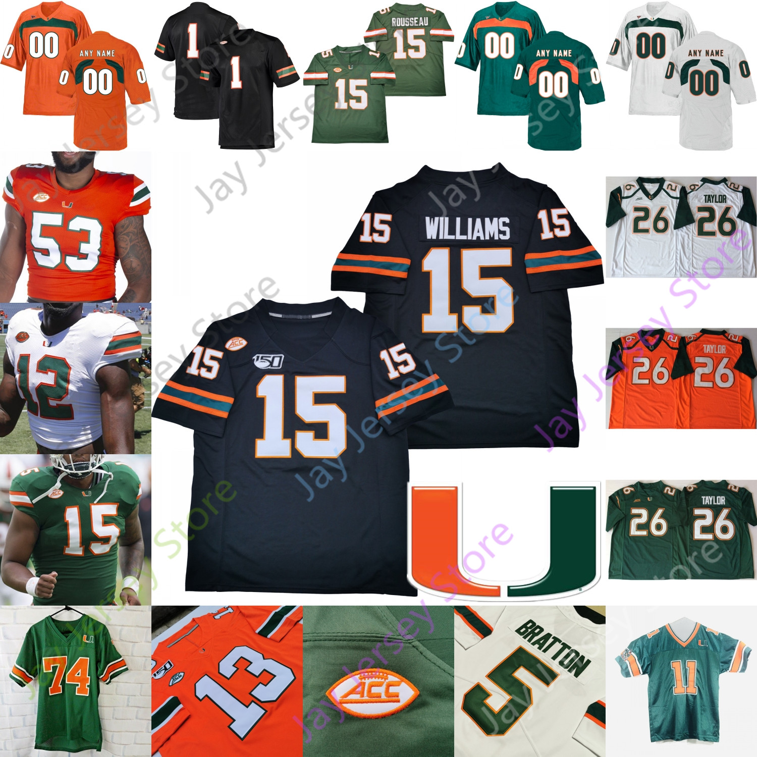 Miami Hurricanes Football Jersey NCAA College Gregory Rousseau Jarren Williams Jeff Thomas Cam'Ron Harris Kelly K.J. Osborn 5 N'Kosi Perry, White i
Miami Hurricanes Football Jersey NCAA College Gregory Rousseau Jarren Williams Jeff Thomas Cam'Ron Harris Kelly K.J. Osborn 5 N'Kosi Perry, White i