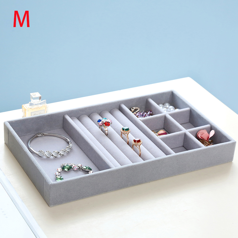 Gray Velvet Ring Bracelet Necklace Watch pendant wek-jin Stud earring Hand catenary Jewelry Tray Plate Showcase Display A232
Gray Velvet Ring Bracelet Necklace Watch pendant wek-jin Stud earring Hand catenary Jewelry Tray Plate Showcase Display A232