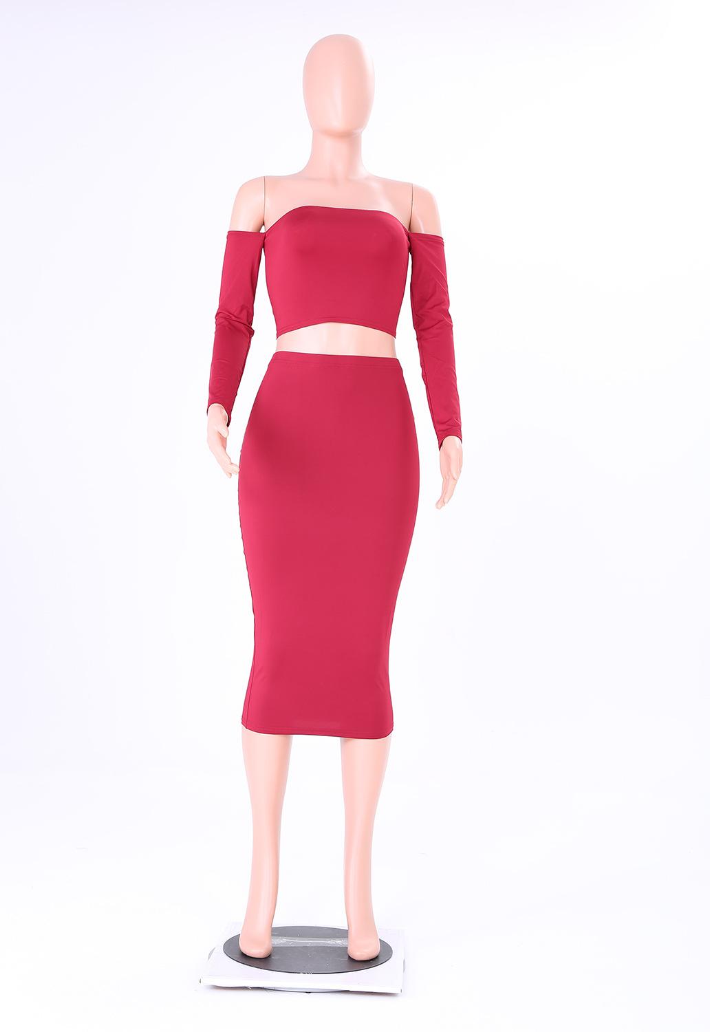 In Stock Sexy Special Occasion Dresses Strapless Evening Formal Dress Slim Long Sleeve Knee Length Party Dresses