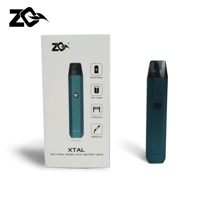 Original ZQ Xtal Kit 520mah battery 1.8ml Pod system e Cigarettes Vaporizer Kit Vape cartridge 2020 New Coming Best Taste
Original ZQ Xtal Kit 520mah battery 1.8ml Pod system e Cigarettes Vaporizer Kit Vape cartridge 2020 New Coming Best Taste