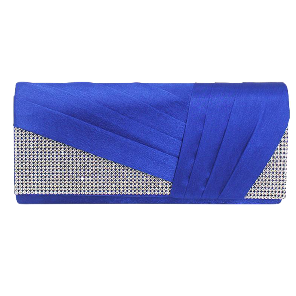 Womens Evening Bag Purses Elegant Pleated Satin Crystal Fashion Clutch Handbags Rhinestone Envelope Bag
Womens Evening Bag Purses Elegant Pleated Satin Crystal Fashion Clutch Handbags Rhinestone Envelope Bag