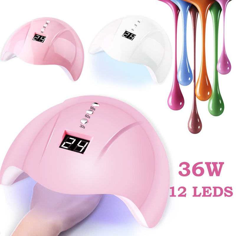 36W Nail Dryer UV Lamp LED Lamp For Nails Auto Sensing 12 LEDs Dryer For Curing Gel Polish Nail Manicure Tools, Usb plug
36W Nail Dryer UV Lamp LED Lamp For Nails Auto Sensing 12 LEDs Dryer For Curing Gel Polish Nail Manicure Tools, Usb plug