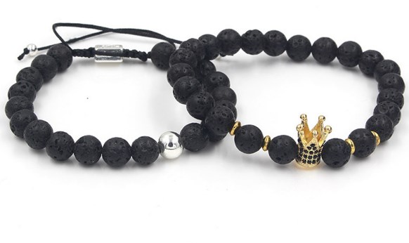 8mm 2PCS/Lot jh4 gold silver Copper cz zircon cubic zirconia elastic crown black stone volcanic lava Bracelet Bangles
8mm 2PCS/Lot jh4 gold silver Copper cz zircon cubic zirconia elastic crown black stone volcanic lava Bracelet Bangles