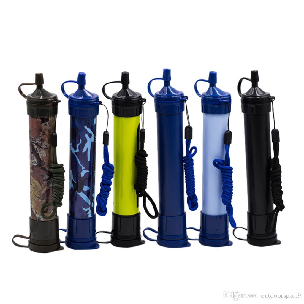 Straight Drinking water filter Straw 20*3cm Portable Outdoor Camping Hiking survival purifier filter hiking hiking camping accessories