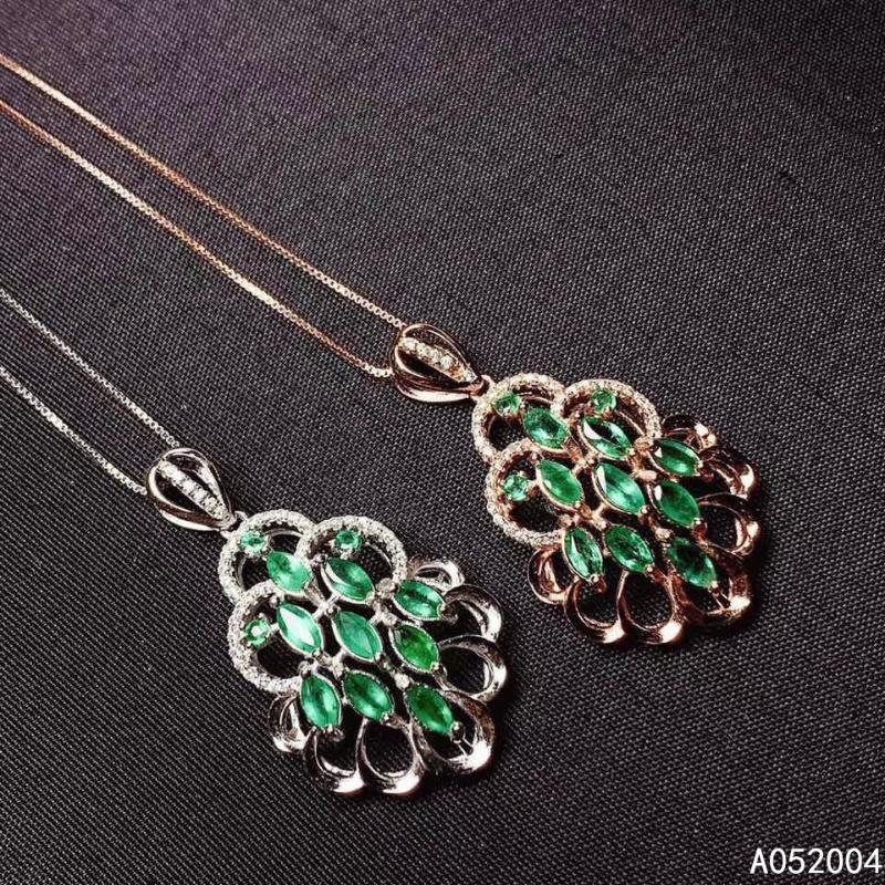 KJJEAXCMY Fine Jewelry 925 Sterling Silver inlaid Natural Emerald Female new Pendant Necklace Support test hot selling 
KJJEAXCMY Fine Jewelry 925 Sterling Silver inlaid Natural Emerald Female new Pendant Necklace Support test hot selling