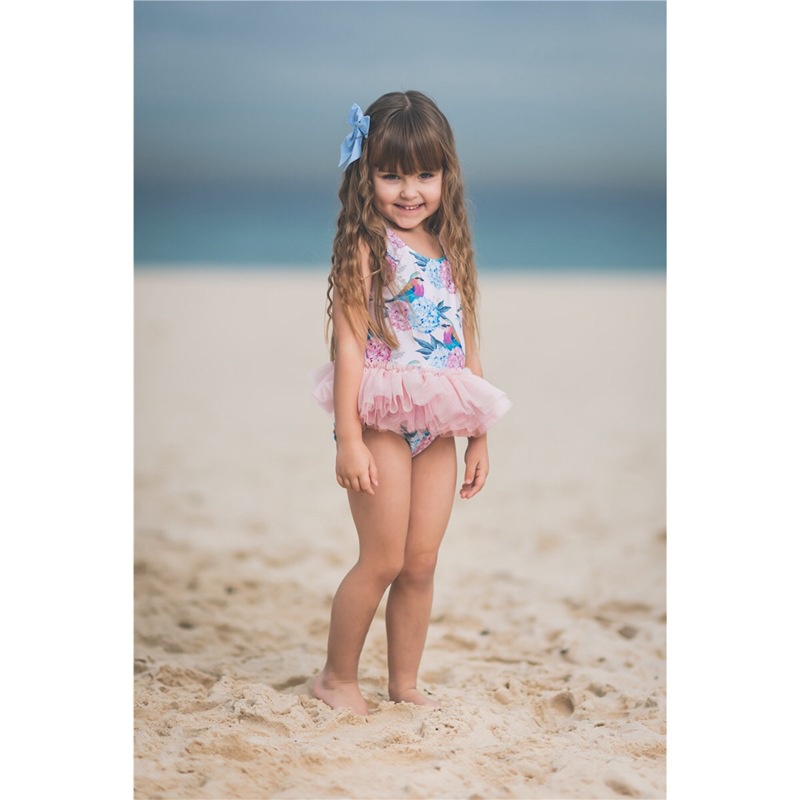 Baby Girls Dogs Cats Swimwear 2019 Girls TUTU Swimsuit Kids One Pieces Swimwear For Girls For 80-140cm