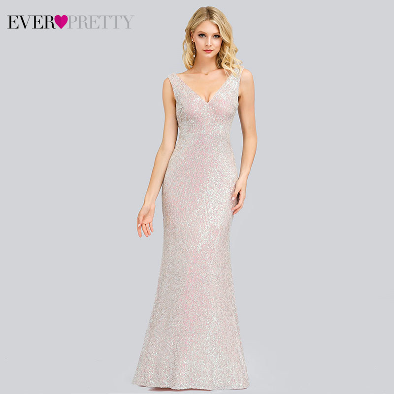 Luxury Sequined Evening Dresses Long Ever Pretty Mermaid V-Neck Sleeveless Sexy Formal Dresses For Party Vestidos Largos Fiesta, Black
Luxury Sequined Evening Dresses Long Ever Pretty Mermaid V-Neck Sleeveless Sexy Formal Dresses For Party Vestidos Largos Fiesta, Black