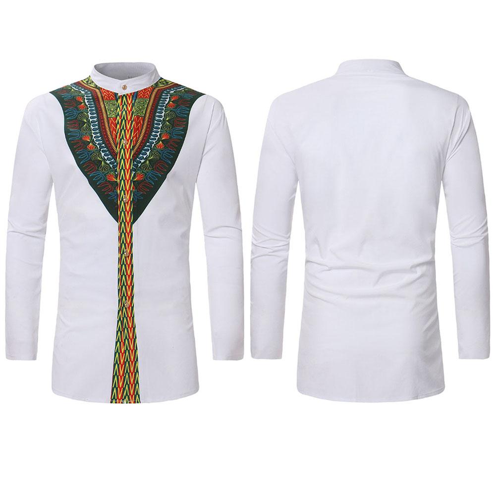 African Ethnic Print Long Sleeve Shirt Fashion Ethnic Printed Long Line Shirt Men Slim Fit Sleeve Shirts Male Camisas, As pic
African Ethnic Print Long Sleeve Shirt Fashion Ethnic Printed Long Line Shirt Men Slim Fit Sleeve Shirts Male Camisas, As pic