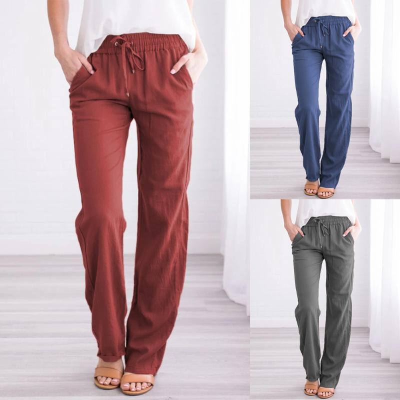 Women Long Pants Leggings Loose Lace Up Elastic Waist Trousers For Sport Streetwear Drawing Ladies Trousers Wide Leg Pants D30, Blue
Women Long Pants Leggings Loose Lace Up Elastic Waist Trousers For Sport Streetwear Drawing Ladies Trousers Wide Leg Pants D30, Blue