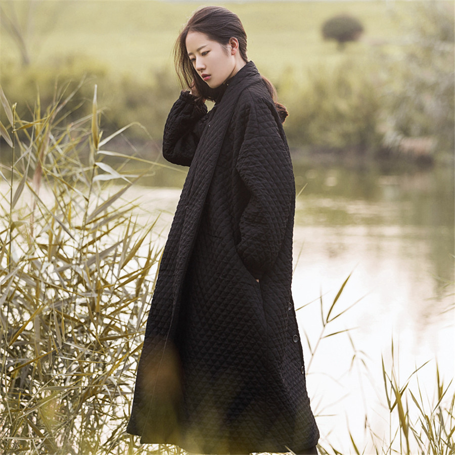 Black European and American Style Temperament Loose Autumn and Winter Long Women Lady Long Trench Coat Warm Jackets Coat
Black European and American Style Temperament Loose Autumn and Winter Long Women Lady Long Trench Coat Warm Jackets Coat
