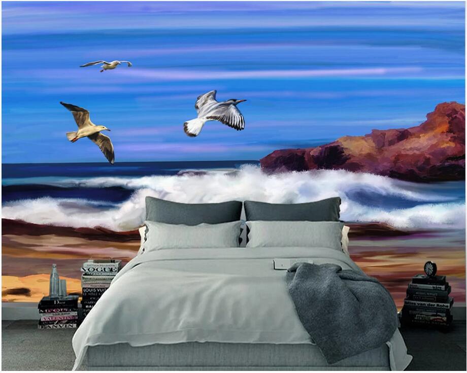 Custom wall stickes photo European style oil painting seagull seaside scenery TV background wall homedecor murals wallpaper for walls 3 d, Non-woven wallpaper
Custom wall stickes photo European style oil painting seagull seaside scenery TV background wall homedecor murals wallpaper for walls 3 d, Non-woven wallpaper