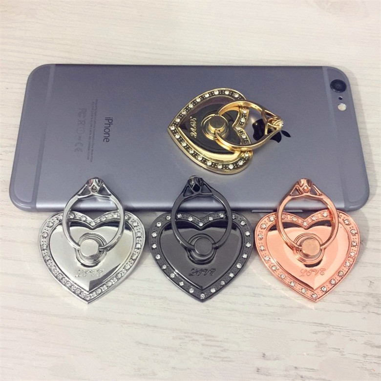 360 Degree Finger Ring Holder Diamond Heart-shaped Metal Bracket Mobile Phone Holder Bracket for Iphone 7 8 X Samsung S8 note 8
360 Degree Finger Ring Holder Diamond Heart-shaped Metal Bracket Mobile Phone Holder Bracket for Iphone 7 8 X Samsung S8 note 8