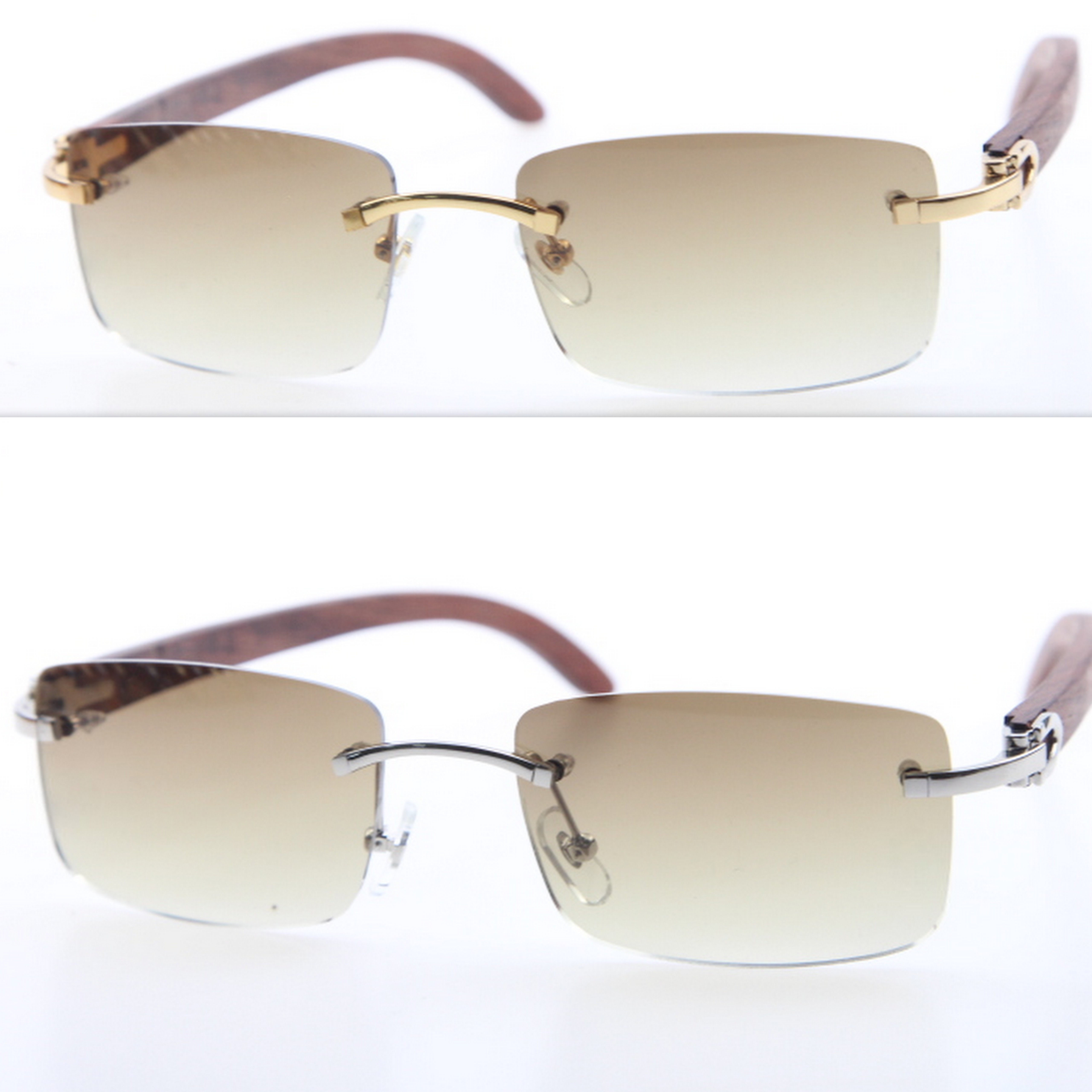 2020 Wholesale New Rimless Wood Sunglasses 8200757 Rimless Sunglasses with box HOT Unisex Brown Gold Wood Full Frame
2020 Wholesale New Rimless Wood Sunglasses 8200757 Rimless Sunglasses with box HOT Unisex Brown Gold Wood Full Frame