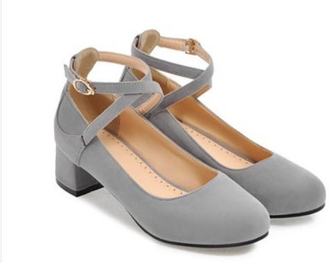 2019 Women's shoes in Spring and Autumn with New style Middle heel Coarse heel round head Suede @2121, Black
2019 Women's shoes in Spring and Autumn with New style Middle heel Coarse heel round head Suede @2121, Black