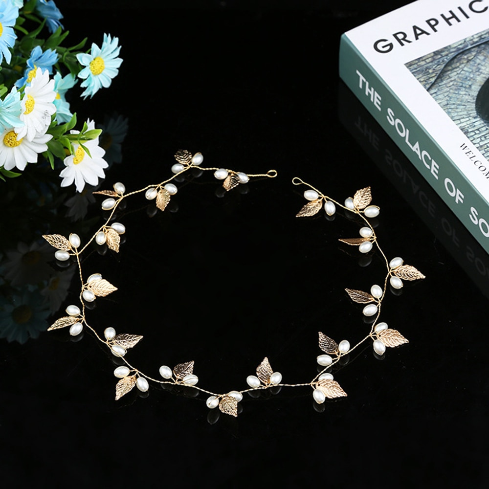 Women's Pearl Crystal Leaf Hair Jewelry Bridal Tiaras Wedding Hair Accessories 2018 Headdress Headbands for Women Girl
Women's Pearl Crystal Leaf Hair Jewelry Bridal Tiaras Wedding Hair Accessories 2018 Headdress Headbands for Women Girl