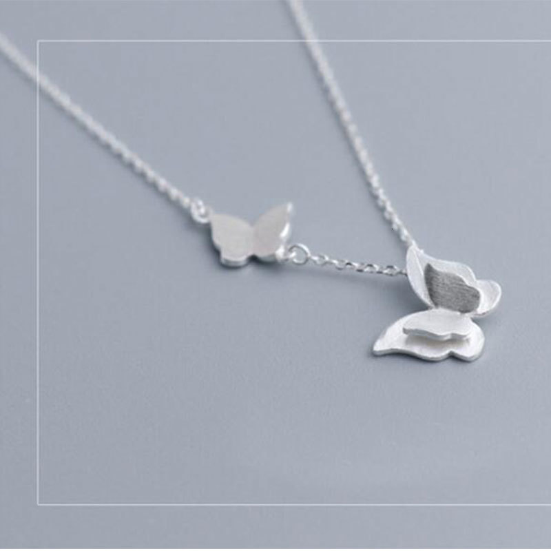 925 Sterling Silver Necklace Scrub Butterfly Clavicle Necklace For Women Choker Collar Kolye
925 Sterling Silver Necklace Scrub Butterfly Clavicle Necklace For Women Choker Collar Kolye
