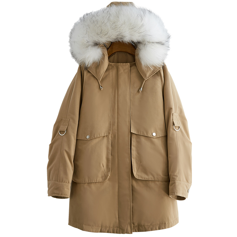 New Fault Code Down Jackets Woman Winter Long Raccoon Hair Lead Bai Yarong Loose Coat, Camel
New Fault Code Down Jackets Woman Winter Long Raccoon Hair Lead Bai Yarong Loose Coat, Camel