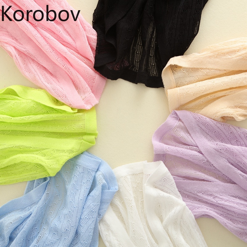 Korobov Korean Hollow Out Knit Crop Sweater Summer Thin Solid Sueter Mujer Three Quarter Sleeve Short Cardigans 78449, Green
Korobov Korean Hollow Out Knit Crop Sweater Summer Thin Solid Sueter Mujer Three Quarter Sleeve Short Cardigans 78449, Green