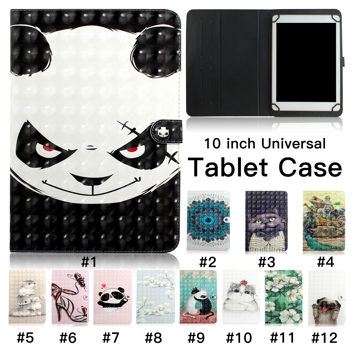 3D Painted Pattern Tablet Case for 7 8 inch Universal 10 inch General Multi Card Slots Stand Flip Cover Case
3D Painted Pattern Tablet Case for 7 8 inch Universal 10 inch General Multi Card Slots Stand Flip Cover Case