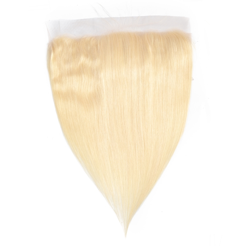 Top Closures Blonde Color 613# Brazilian 100% Human Hair 13X4 Lace Frontal Straight 5*5 6X6 Lace Closure 12-26inch Free Part