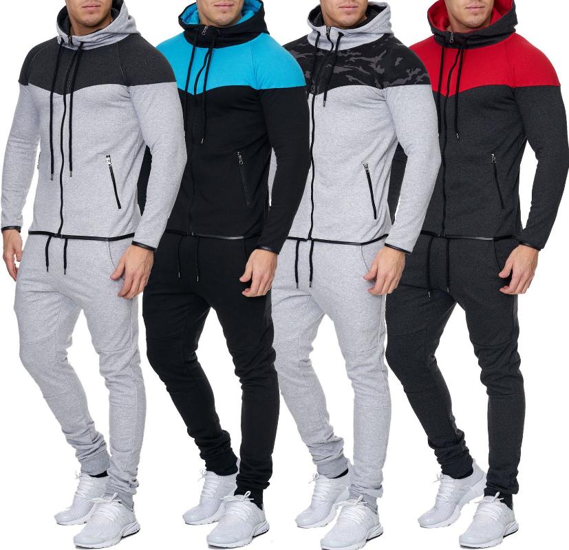 ZOGAA Mens Track Suit Casual 2 Piece Set Fashion Color Block Hooded Sportswear Sweatsuit For Male Survetement Men Sportsuit, Black blue
ZOGAA Mens Track Suit Casual 2 Piece Set Fashion Color Block Hooded Sportswear Sweatsuit For Male Survetement Men Sportsuit, Black blue