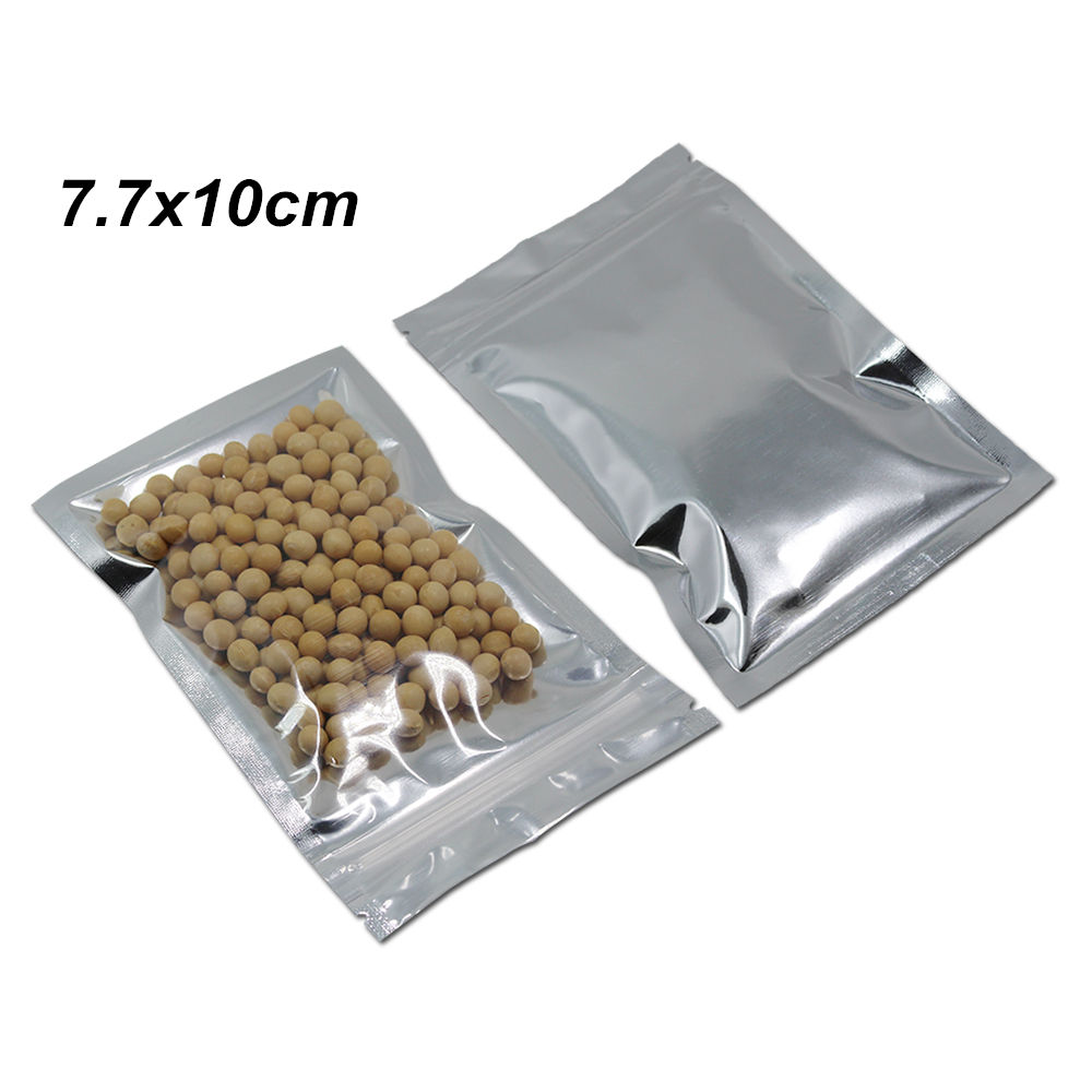 200pcs Clear / Silver Zipper Foil Aluminum Heat Sealable Pouch Foil Leakproof Packing Mylar Foil Packaging Bags for Coffee
200pcs Clear / Silver Zipper Foil Aluminum Heat Sealable Pouch Foil Leakproof Packing Mylar Foil Packaging Bags for Coffee