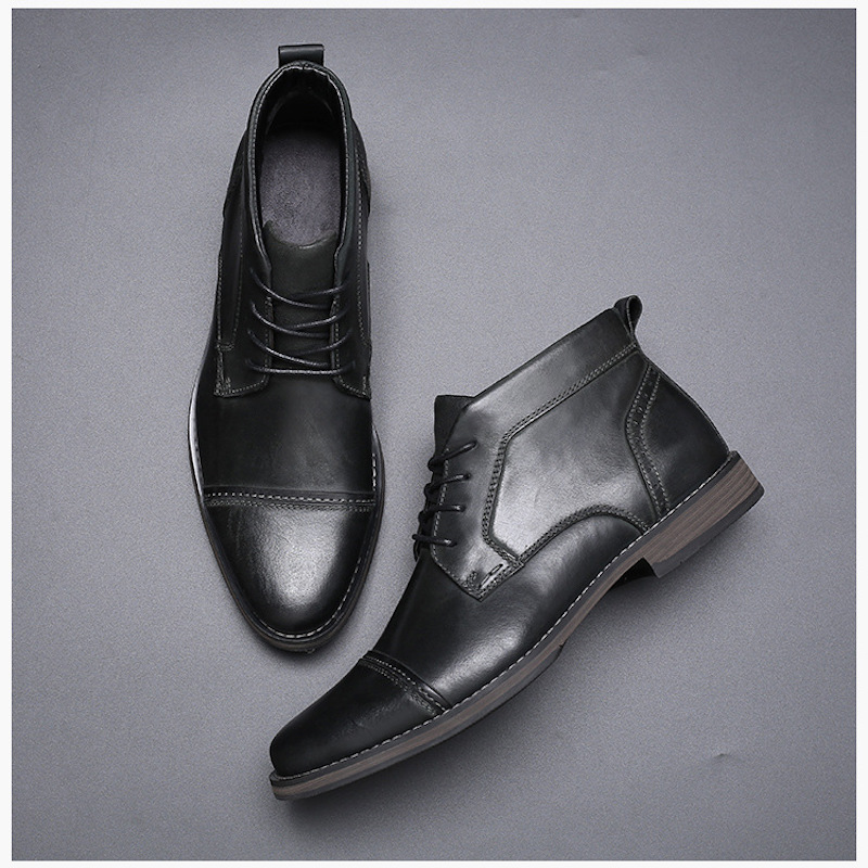 Men Genuine Leather Business Shoes Luxury Designer Top Quality Casual Dress Shoes Comfortable Breathable Wedding Party Shoes