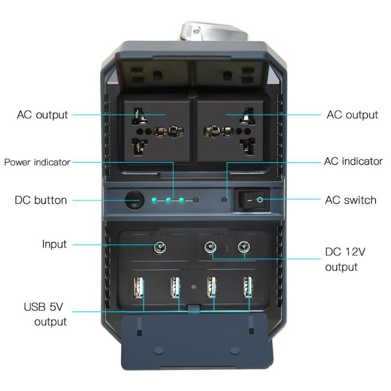 AC 110V/220V 93600mAh Portable Solar Generator Inverter UPS Pure Sine Wave Powers Supply USB Outdoor Energy Storage