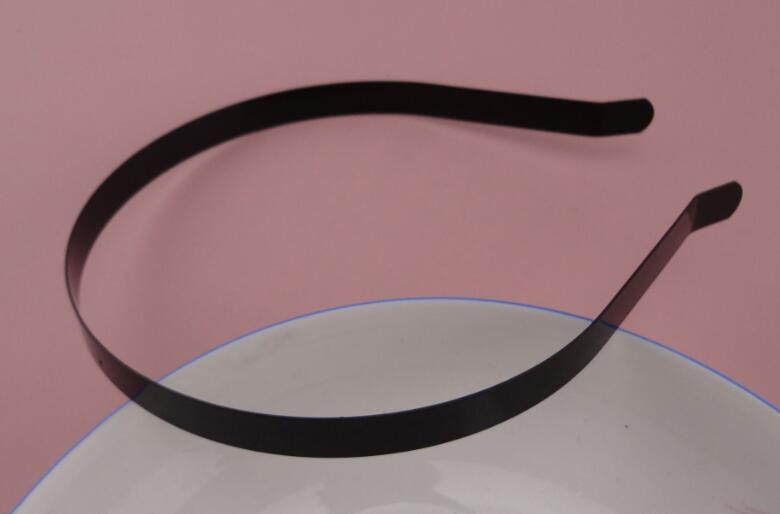 10PCS 10mm black plain metal hair headbands with bend end at nickle free and lead free quality,BARGAIN for BULK
