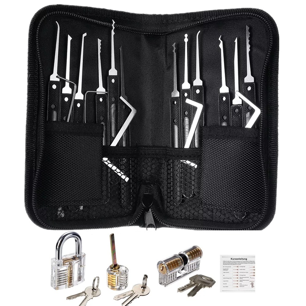 20 Pcs Lock Pick Cutaway Practice Padlock Lock With Broken Key Removing Hook Kit Extractor Set Locksmith Tool
20 Pcs Lock Pick Cutaway Practice Padlock Lock With Broken Key Removing Hook Kit Extractor Set Locksmith Tool