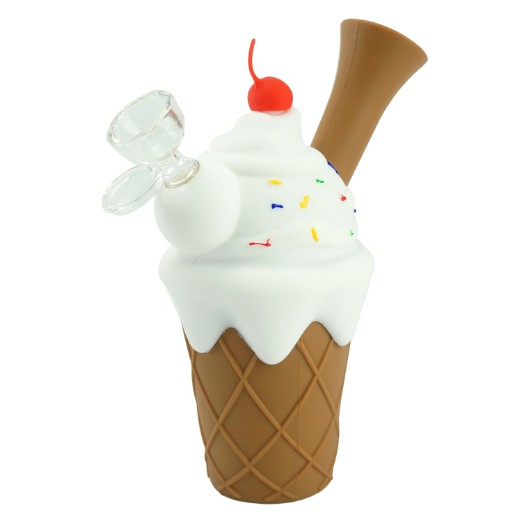 Ice cream cone silicone water bongs oil rig kit dab rig smoking percolator bubbler tobacco pipes hookah shisha with thick glass bowl vape
Ice cream cone silicone water bongs oil rig kit dab rig smoking percolator bubbler tobacco pipes hookah shisha with thick glass bowl vape