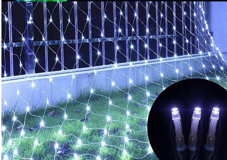 LED Net String Light 10x8M 6x4M 3x3M 3x2M 1.5x1.5M 8 Modes 110V 220V Fairy Decorative Lights Christmas Wedding Park Decoration
