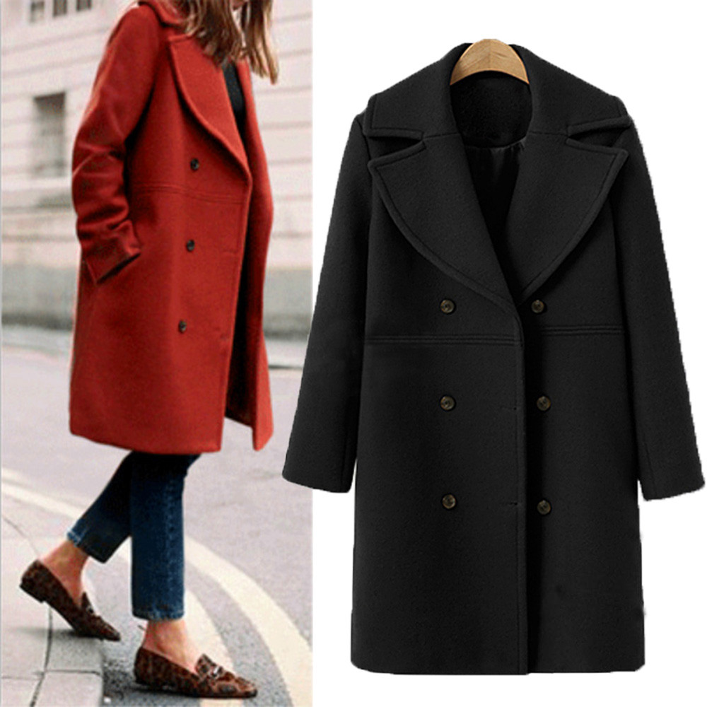 Women Fashion Loose Winter Warm Long Sleeve Button Woolen Jacket Coat Elegant Solid Wool and Blends Fashion Bow Wrap Coat, Black
Women Fashion Loose Winter Warm Long Sleeve Button Woolen Jacket Coat Elegant Solid Wool and Blends Fashion Bow Wrap Coat, Black