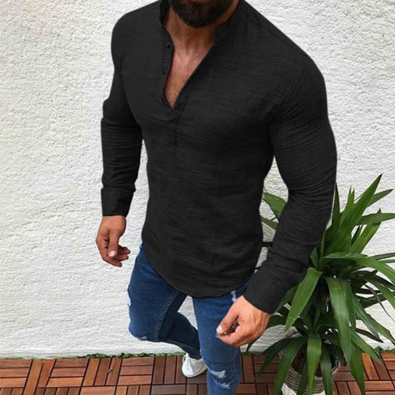 2020 Sexy New Men Long Sleeves Blouse Summer Fashion Casual Cool Clothing Slim Fit Tees Tops Male Breathable Linen Shirt, Blue
2020 Sexy New Men Long Sleeves Blouse Summer Fashion Casual Cool Clothing Slim Fit Tees Tops Male Breathable Linen Shirt, Blue