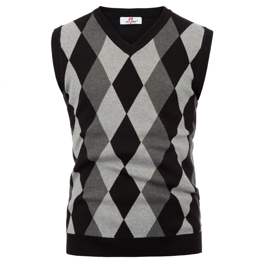 New Mens V Neck Sleeveless Cardigan Knitwear Vest Knit Sweater Waistcoats S~2XL
