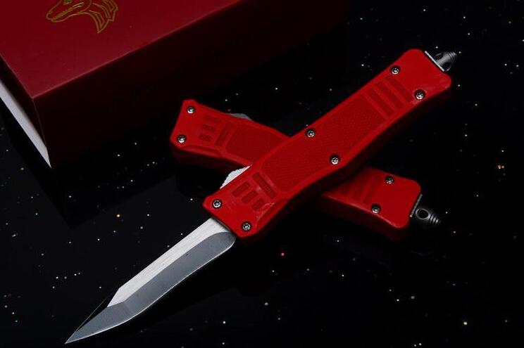 Special Offer 7 Inch Small Red Micro 616 Auto Tactical Knife 440C single Titanium Blade EDC Pocket Knives Xmas gift for men 
Special Offer 7 Inch Small Red Micro 616 Auto Tactical Knife 440C single Titanium Blade EDC Pocket Knives Xmas gift for men